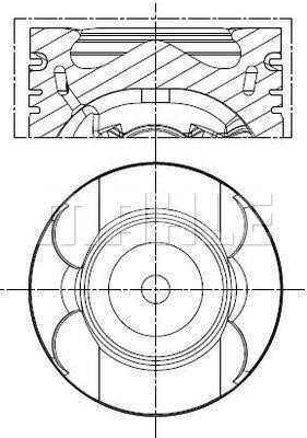 Piston Ford S-Max: 013PI00156000 Mahle/Behr Piston