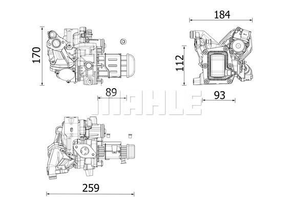 Mahle/Behr Cooler, exhaust gas recirculation – price 2377 PLN