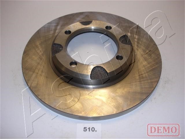 Ashika 60-05-510C Unventilated front brake disc 6005510C