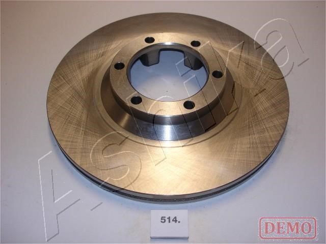 Ashika 60-05-514C Front brake disc ventilated 6005514C