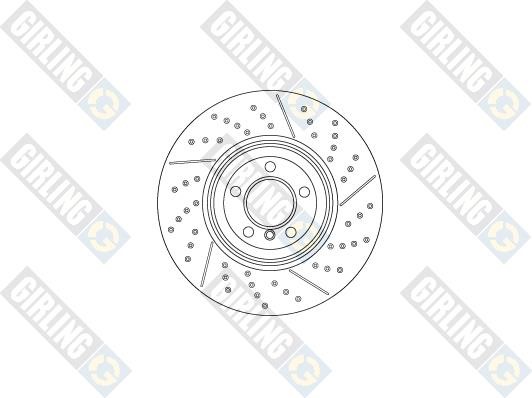 Girling 6066005 Front brake disc ventilated 6066005