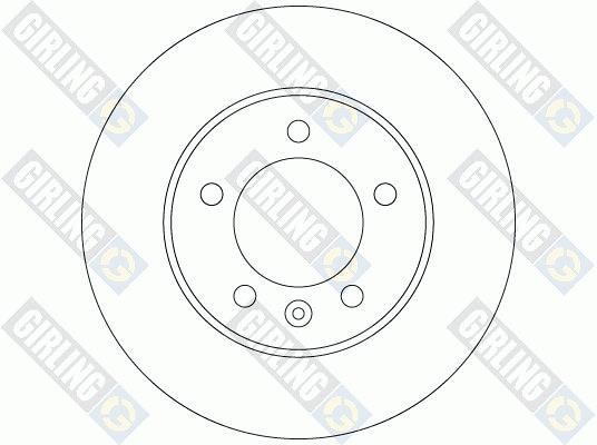 Girling 6061794 Rear brake disc, non-ventilated 6061794
