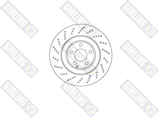 Girling 6066685 Front brake disc ventilated 6066685