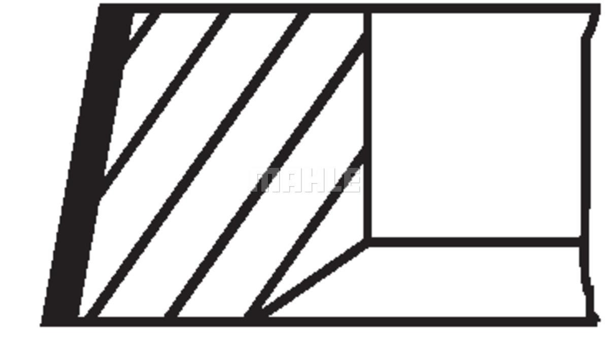Piston Ring Kit Mahle/Behr 007 RS 10120 0N0