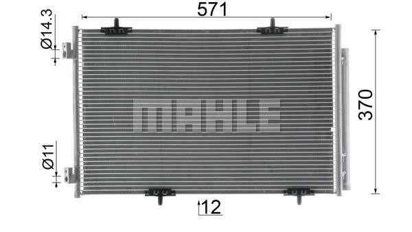 Mahle Original Condenser, air conditioning – price 563 PLN