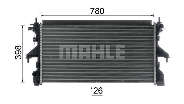 Mahle/Behr Engine cooling radiator – price 842 PLN