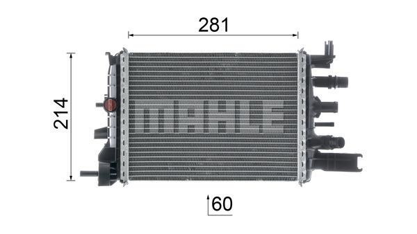 Mahle/Behr Engine cooling radiator – price 753 PLN