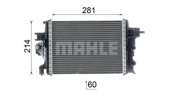 Mahle/Behr Engine cooling radiator – price 1432 PLN