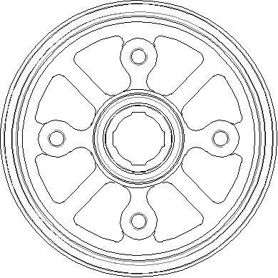 National NDR138 Rear brake drum NDR138