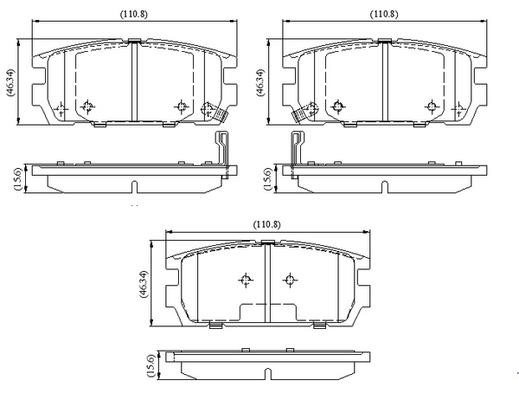 National NP3118 Brake Pad Set, disc brake NP3118