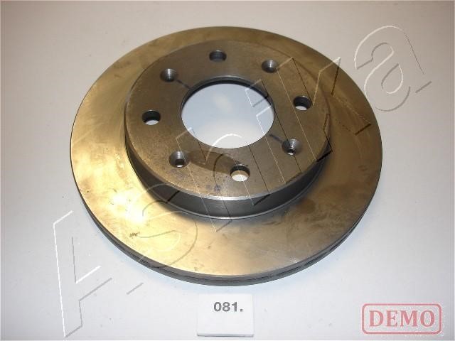 Ashika 60-00-081C Front brake disc ventilated 6000081C