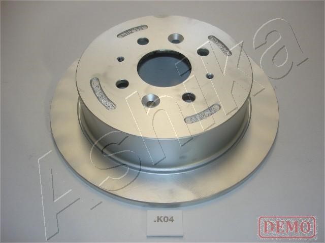 Ashika 61-0K-004C Rear brake disc, non-ventilated 610K004C