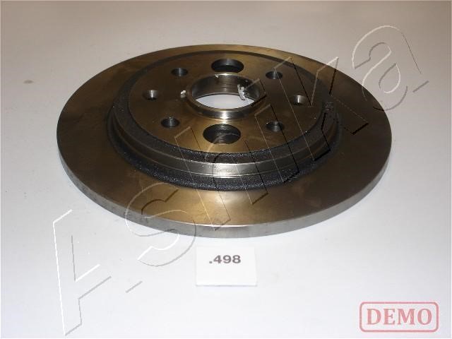 Ashika 61-04-498C Rear brake disc, non-ventilated 6104498C