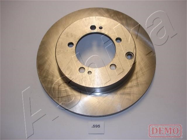 Ashika 61-05-595C Rear ventilated brake disc 6105595C