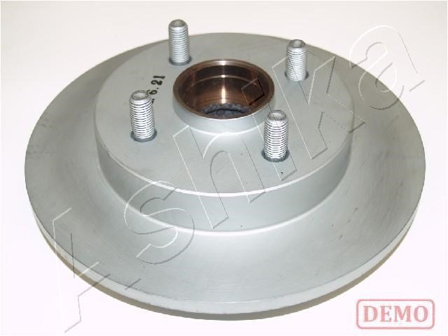Ashika 61-06-604C Rear brake disc, non-ventilated 6106604C