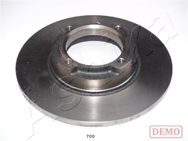 Ashika 61-07-700C Rear brake disc, non-ventilated 6107700C