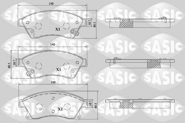 Sasic 6216215 Brake Pad Set, disc brake 6216215