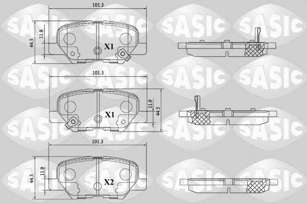 Sasic 6210094 Brake Pad Set, disc brake 6210094