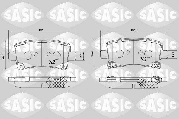 Sasic 6216189 Brake Pad Set, disc brake 6216189