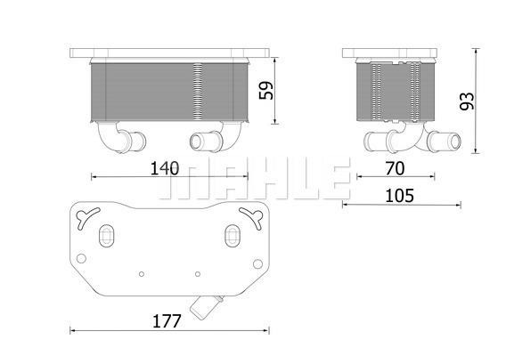 Mahle/Behr Oil cooler – price [object Object] PLN