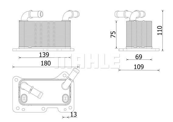 Mahle/Behr Oil cooler – price [object Object] PLN