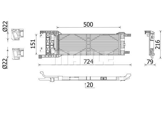 Mahle/Behr Oil Cooler, automatic transmission – price [object Object] PLN