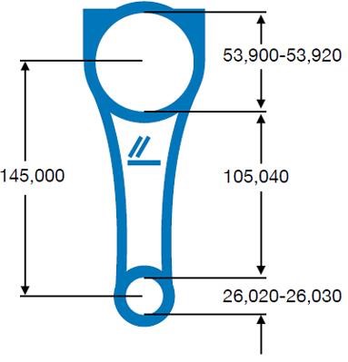 Ipsa CO004300 Rod sub-assy, connecting CO004300