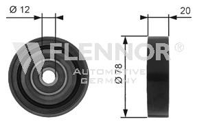 Flennor FS99401 V-ribbed belt tensioner (drive) roller FS99401