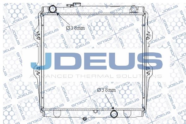J. Deus M-0280650 Radiator, engine cooling M0280650