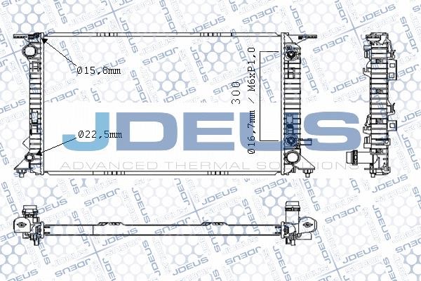 J. Deus M-0010460 Radiator, engine cooling M0010460
