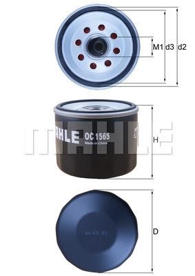 Mahle/Perfect circle OC 1565 Oil Filter OC1565