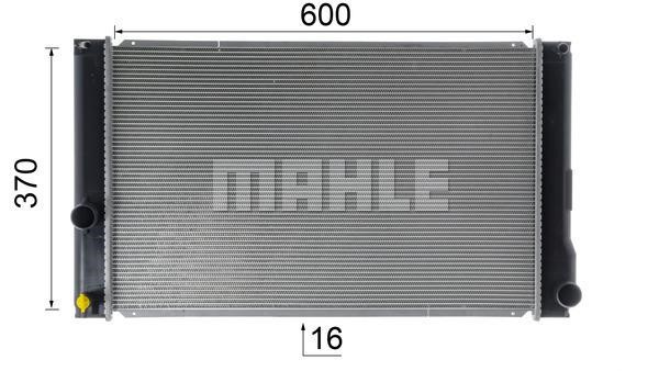 Radiator, engine cooling Mahle&#x2F;Behr CR 1901 000S