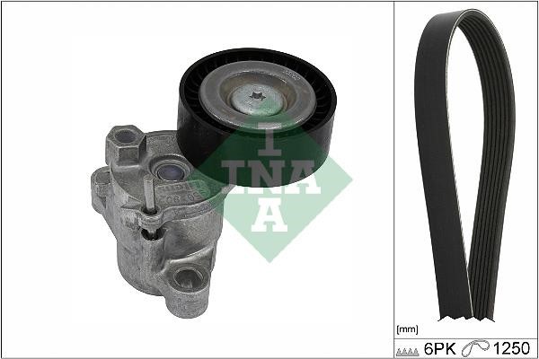 Drive belt kit Ford Grand C-Max: 529052410 INA V-Ribbed Belt Set
