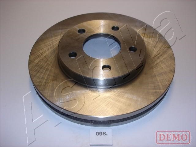 Ashika 60-00-098C Front brake disc ventilated 6000098C