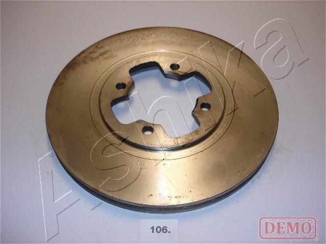 Ashika 60-01-106C Front brake disc ventilated 6001106C