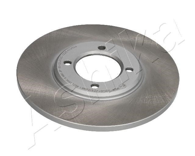 Ashika 60-02-210C Unventilated front brake disc 6002210C