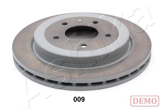 Ashika 61-00-009C Rear ventilated brake disc 6100009C