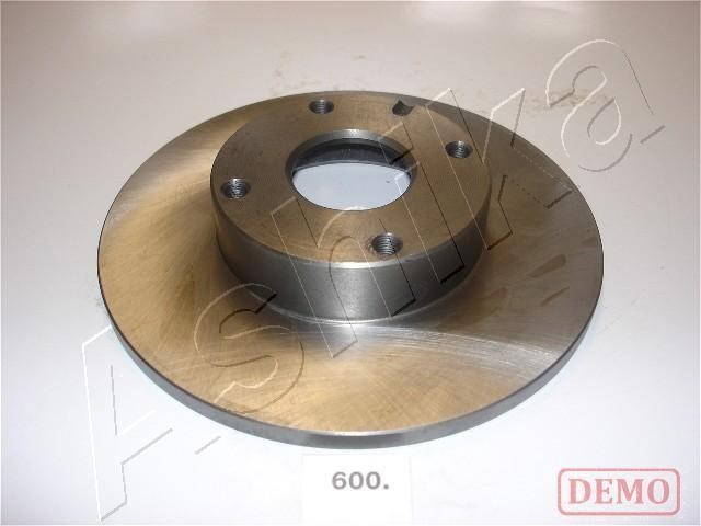 Ashika 60-06-600C Unventilated front brake disc 6006600C