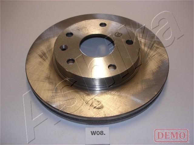 Ashika 60-0W-008C Front brake disc ventilated 600W008C