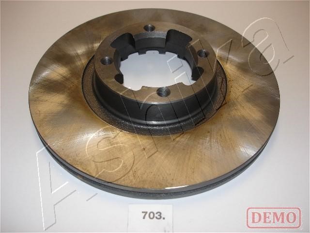 Ashika 60-07-703C Front brake disc ventilated 6007703C