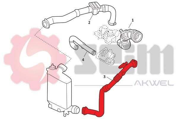 981910 Seim Intercooler pipe