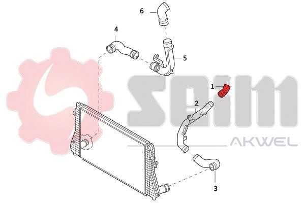 Intercooler pipe Seim 981963