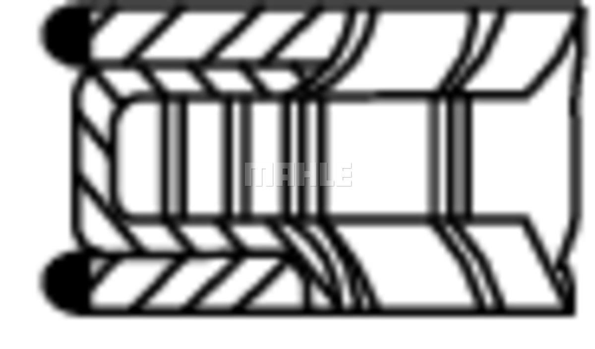 PISTON RINGS, SET Mahle Original 001 RS 00188 0N1