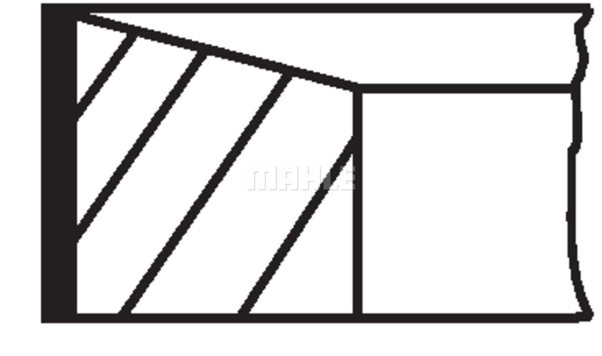 Piston rings DS: 039RS101140N0 Mahle/Behr Piston Ring Kit