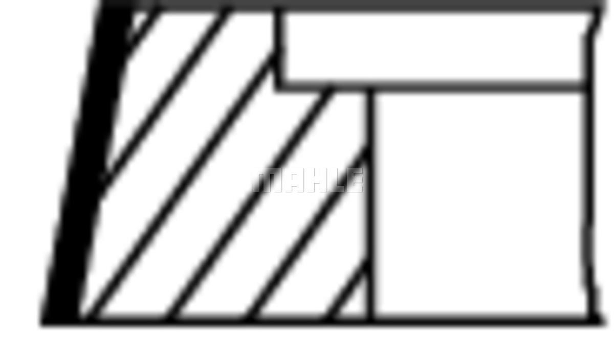 PISTON RINGS, SET Mahle Original 002 52 N1
