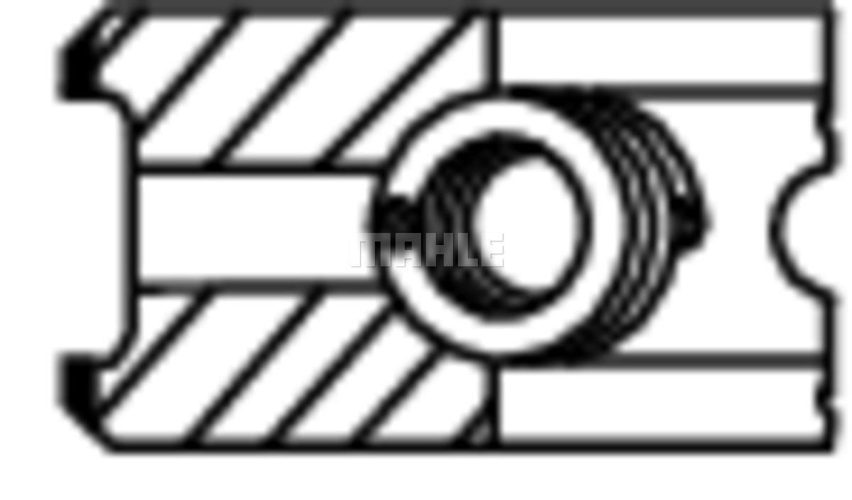 Piston Ring Kit Mahle&#x2F;Perfect circle 607 RS 10103 0N1