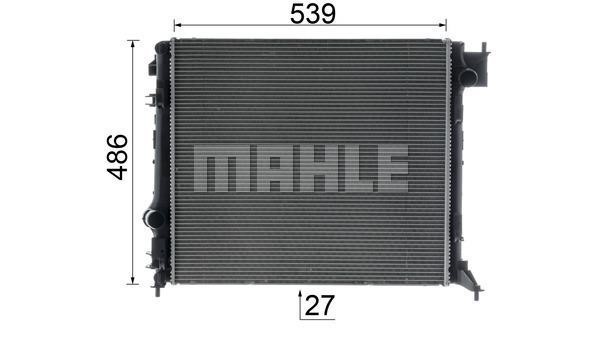 Radiator, engine cooling Mahle&#x2F;Behr CR 1968 000P