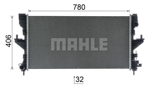 Mahle/Behr Engine cooling radiator – price 2192 PLN
