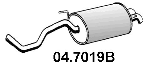 Asso 04.7019B Rear Muffler 047019B