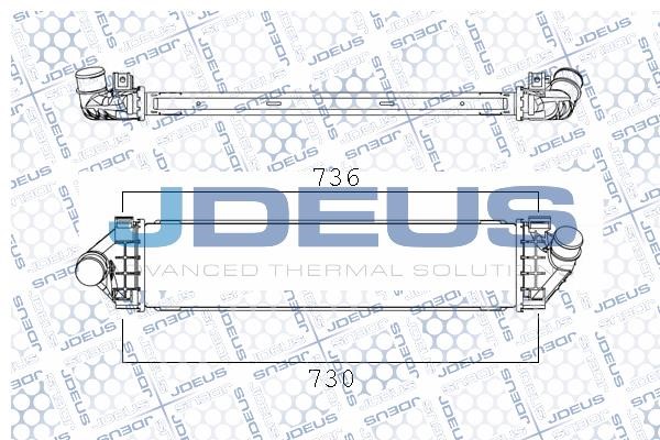 J. Deus M-812114A Intercooler, charger M812114A